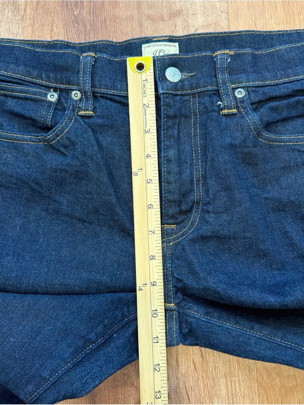 J. Crew 484 Jeans Mens 34x34 Blue Kurabo Japanese Denim Slim Tapered Fit Dark